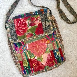 Floral cross body bag